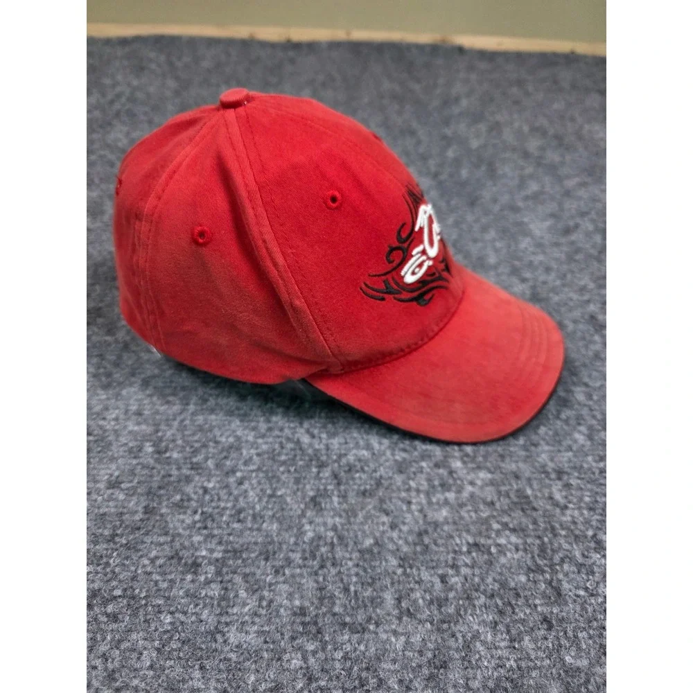 Vintage Orange County Choppers Hat Mens One Size Red Tribal Embroidered OCC Cap‎